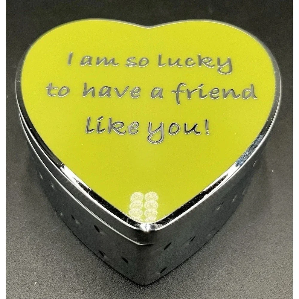 Vtg Things Remembered Heart Shaped Friends Jewelry Box NIB Gift